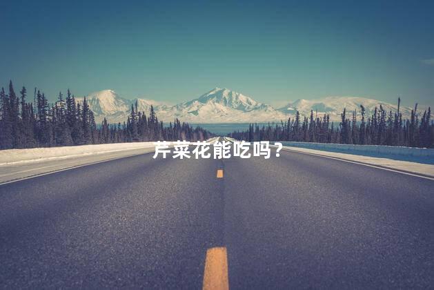 芹菜花能吃吗？