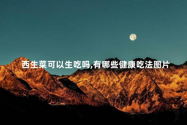 西生菜可以生吃吗,有哪些健康吃法图片