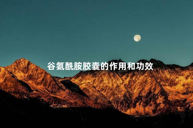 谷氨酰胺胶囊的作用和功效