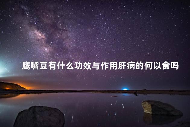 鹰嘴豆有什么功效与作用肝病的何以食吗鹰嘴豆吗